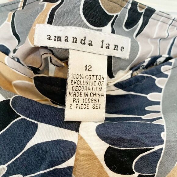 💕 3 for $15💕 Amanda Lane Women’s Skirt Size 12 Muted Floral Hippy Jungle Print - Picture 5 of 8